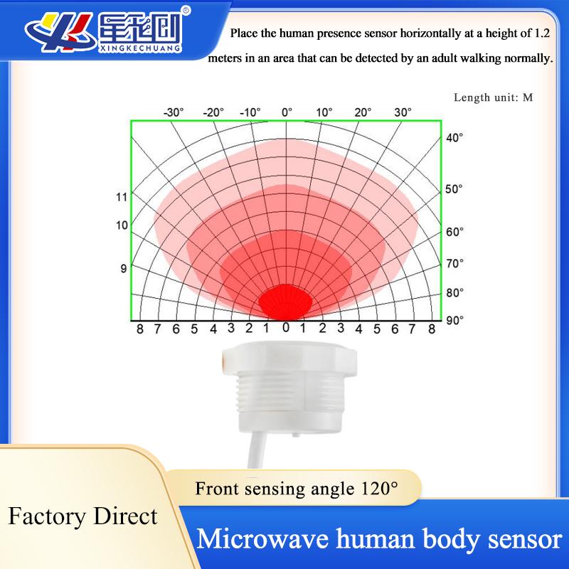 

LD500B Microwave Radar Motion Sensor 10m Distance 360Degree IoT Human Presence Movement Detector Proximity Sensor XKC-LD500B-V