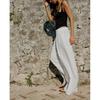 Spring New Lazy Wind Stretch Waist Wide Leg Pants Linen High Waist Wide Leg Pants 7818708