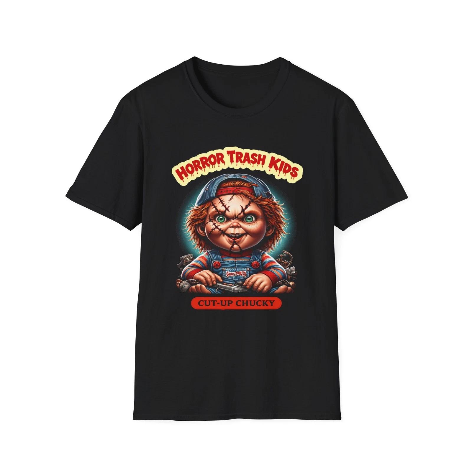 Horror Trash Kids Chucky T-Shirt | Creepy Doll Graphic S