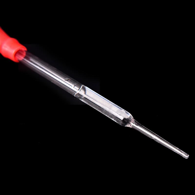 2Pcs Rubber Head Glass Pipettes Dropper Lab Glassware Tool For Veterinary Test
