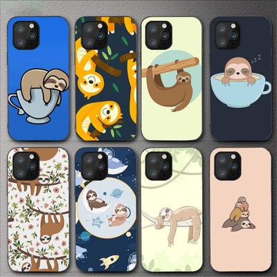 Coque de téléphone paresseux mignon, pour Iphone 11 12 Mini 13 14 Pro Xs Max X 8 7 6s Plus 5 Se Xr