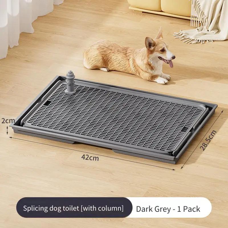1 szt. Płaski talerz toaleta dla psa (42*28.5*2cm) - Miska na mocz Snap-On Anti-Squat dla psów średnich i małych, Kluczowe artykuły do czyszczenia zwierząt