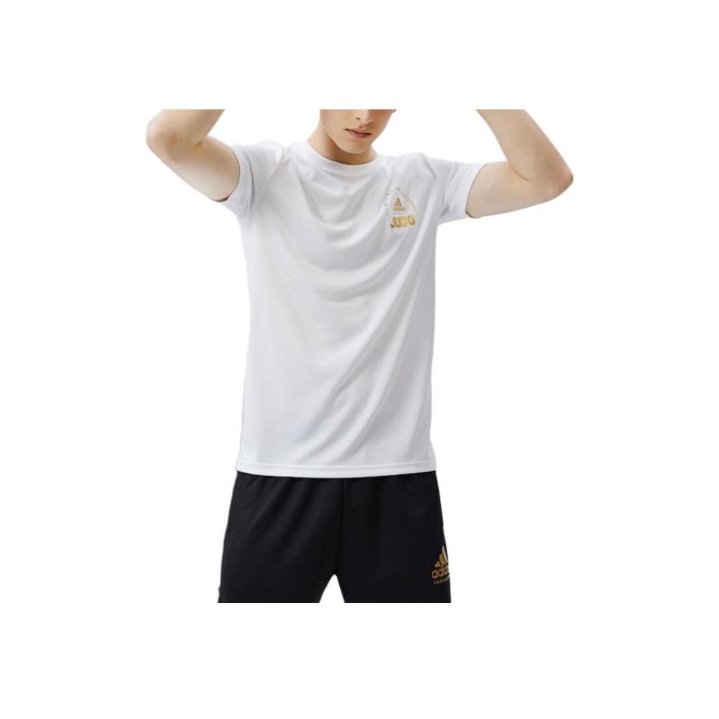 Adidas Breathable Loose-Fit Athletic Casual Short-Sleeve T-Shirt Men Tops White ADICLTS21SJ-WG