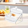 Fruit Bowl Dried Dish Multipurpose Home Decorative Organizer Serving Snack Plate for