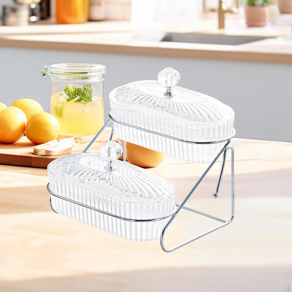 Fruit Bowl Dried Dish Multipurpose Home Decorative Organizer Serving Snack Plate for