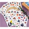 Halloween stickers 4 sheets puff prizes pumpkin DIY craft schedule