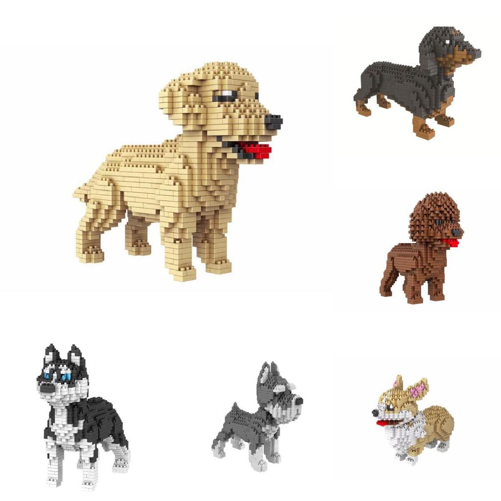 Poodle Poodle Or Dog Figure To Assemble With Nanoblocks Pieces Toys Children