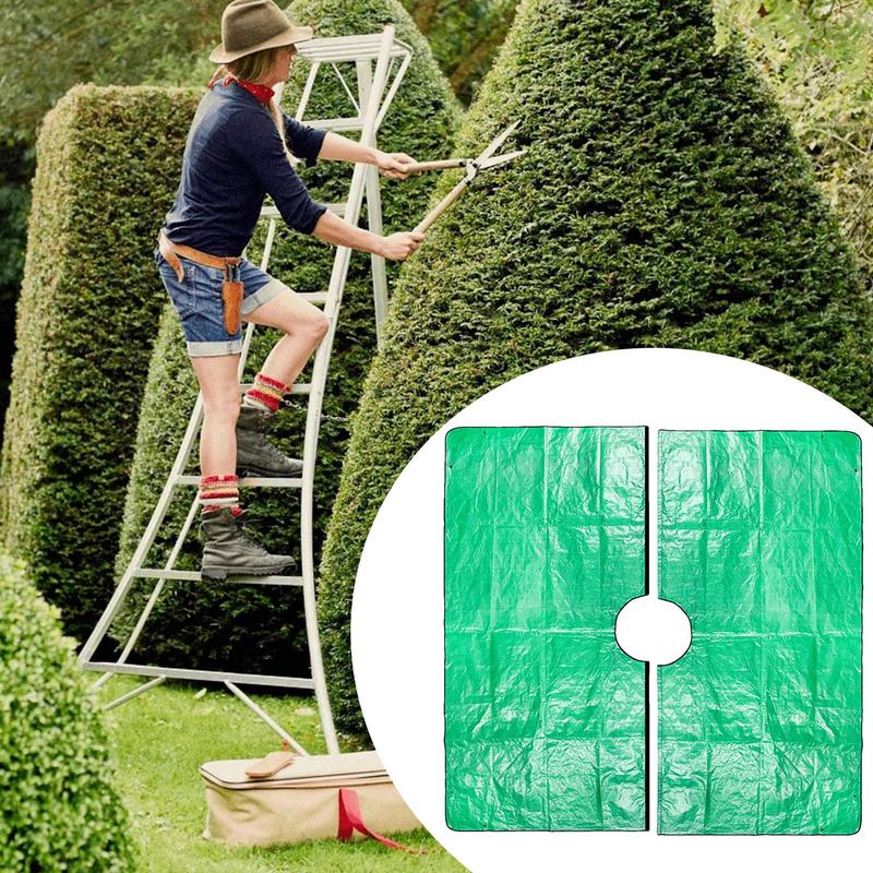Tuin Tarp Landschapstarp Voor Snoeien Met 12 Inch Gat Waterdichte Barrière Met Vierhoekige Gespen Boom Snoeidoek Voor