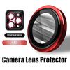 1Set Camera Lens Protector Metal Ring For iPhone 16 15 14 13 12 11 Pro Max 16 Plus 13 12 mini Full Cover Camera Tempered Glass Protective film