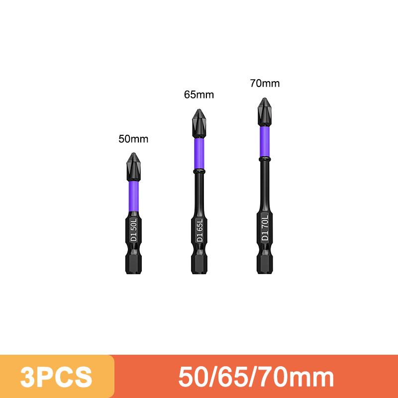 Strong Magnetic D1 Anti-shock Batch Head Hand Electric Drill Bit Cross Screwdriver High Hardness Non-slip Screwdriver Bit Set