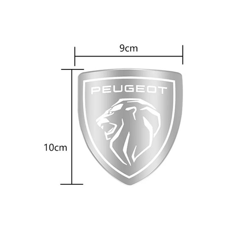 Stainless Steel Car Front Sticker Rear Badge Steering h Wheel Cover Lion Logo for Peugeot 308 3008 2008 306 307 408 407 5008 508