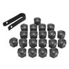 21 Pcs/set Car Wheel Nut Dust Cap Vehicle Tire Lug Dustproof Plastic Cover Removal Tool Kit