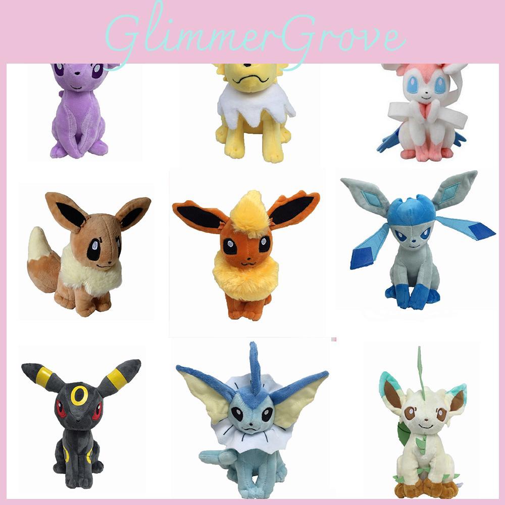 Adorable 8" Pokemon Jolteon Flareon Glaceon Plush Toy Stuffed Doll For Kids And Collectors