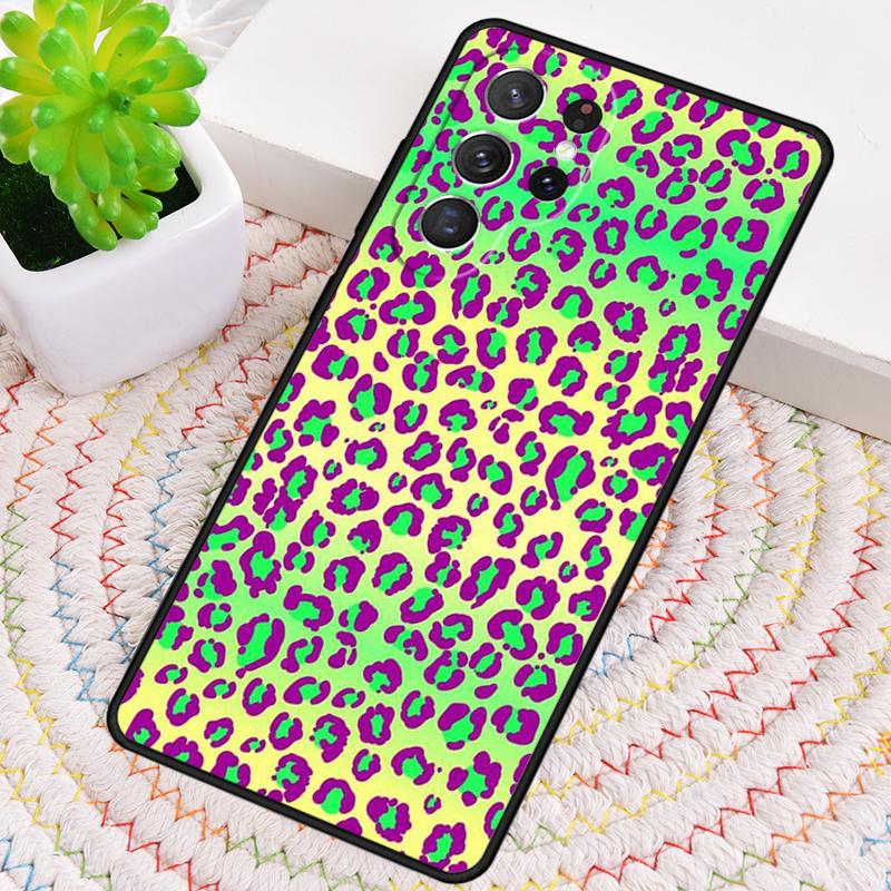 Leopard Print Panther Silicone Phone Case For Samsung Galaxy Note 10 Pro S26 S25 S24 S23 S22 S21 Plus S25Ultra Capa Cover