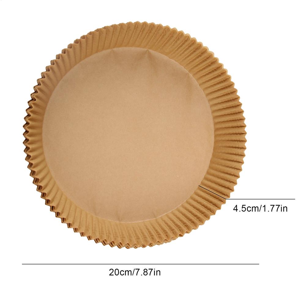 Round Air Fryer Paper 100 Pieces Unbleached Baking Supplies Air Fryer Basket Paper For Home Bakers Birthday Holiday Family