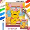 Oil Painting Kit Painting Winnie Bear Birthday Home Bedroom Wall Decor Gift