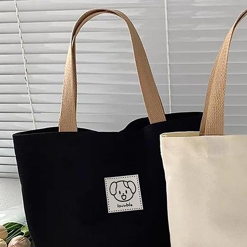 Canvas Women'S Handbag Cute Travel Picnic Food Bag Lunch Bag