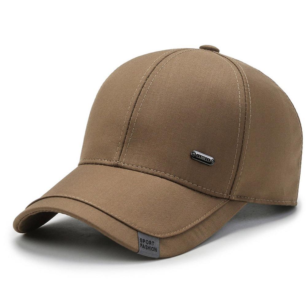 

Solid Color Men Peaked Hat Adjustable Sunshade Casquette Casual Baseball Cap Elderly хакі