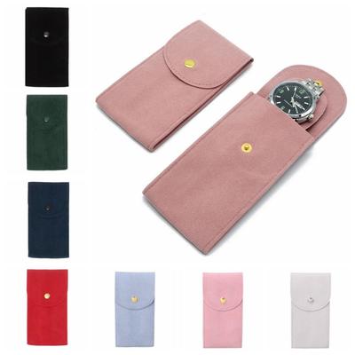 Lightweight Snap Watch Bag Velvet Watch Holder Soft Watch Case  Travel