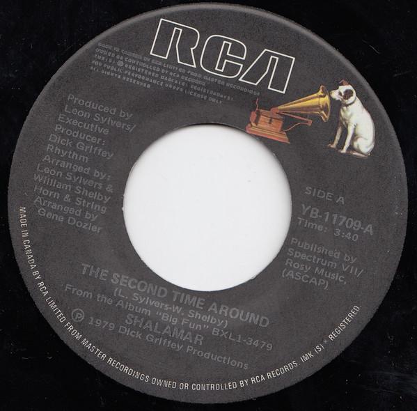 

7inch Record SHALAMAR - The Second Time Around YB11709 RCA 1979 Canada Soul/Funk Used