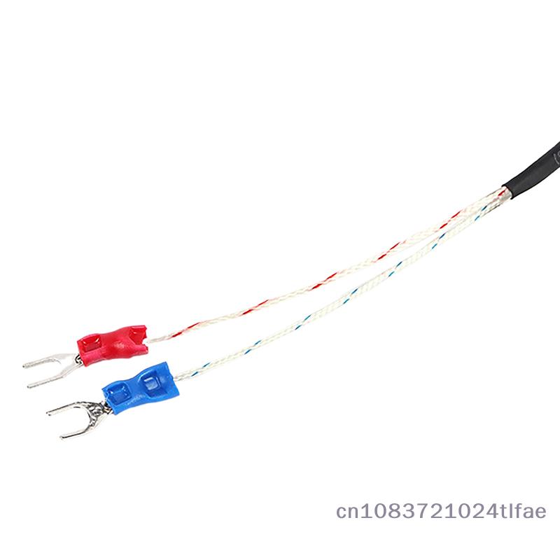 K Type Thermocouple Cable M6 1M 2M Screw Temperature Sensor Probe 0-800 C For REX-C100 Temperature Controller Thermostat