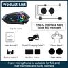 Y12 Dual Mic Motorcycle Helmet Headset Wireless Hands-free Call Phone Kit Waterproof MP3 Music Player Speaker Earphone