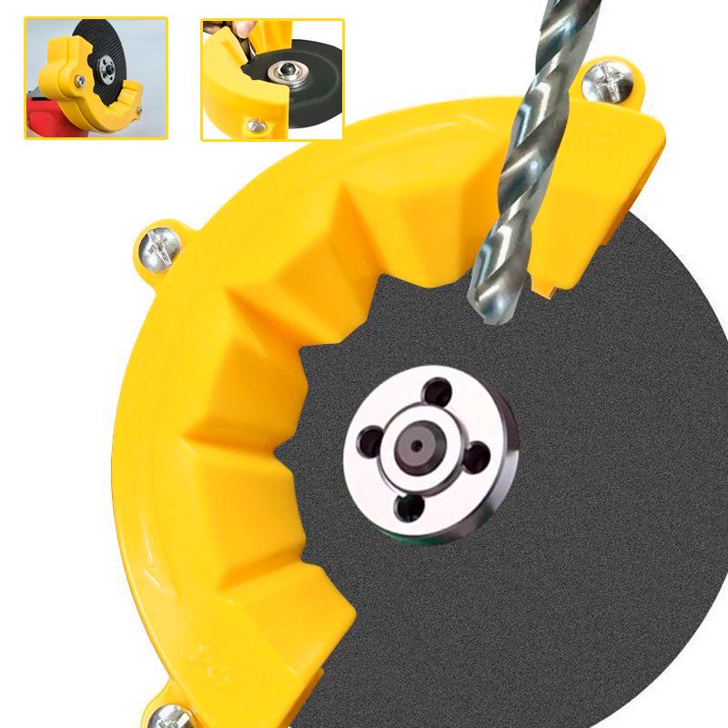 Multi-Spec Grinding Aid for Drill Bit and Angle Grinder