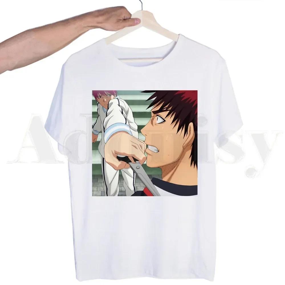 Koszykówka Gorąca Japońska Kuroko No Basket Anime T-shirt dla Mężczyzn Krótki Rękaw Męskie Topy T-shirt dla Mężczyzn Biały T-shirt Damskie Koszulki