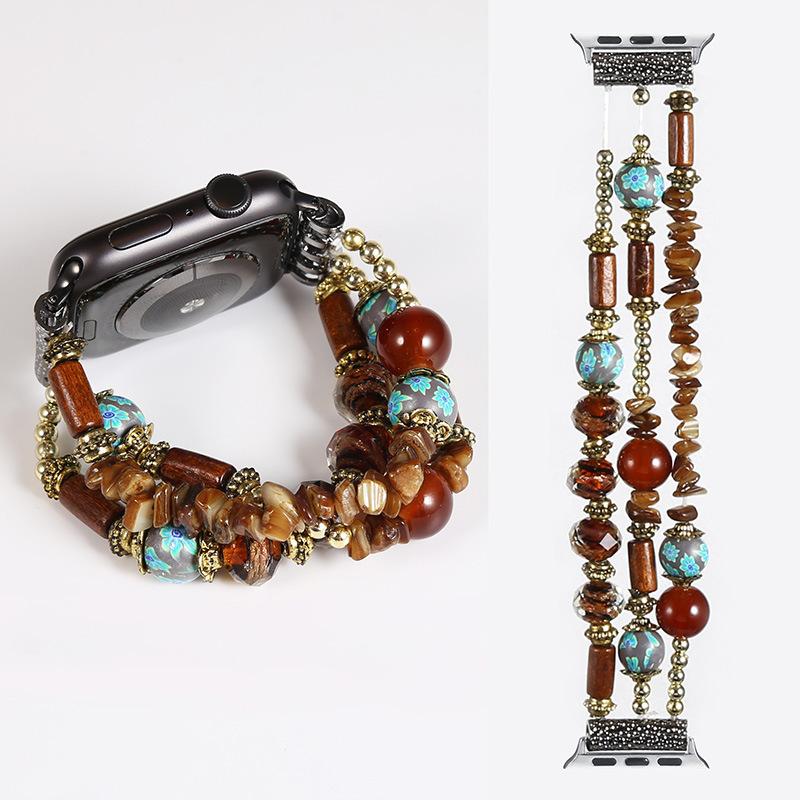 

Богемський ремінець для Apple Watch Band 41mm 40mm 38mm 44mm 45mm 49mm 42mm Jewelry Resin Bracelet iwatch Ultra Series 7 6 5 4 3 Se 8 For 38mm or 40mm 41mm