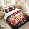 Bedding Set 1 Duvet Cover 2 Pillowcases Sevilla FC Print Bedroom Home Decoration