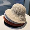 Hat Women's Basin Hat Sun Hat Crochet Hollow Sunscreen Mesh Breathable Cool Hat Sun Hat Spring and Summer