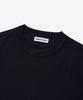 Seutaendeuobeo Crop Round Neck Knit [Dark Navy]