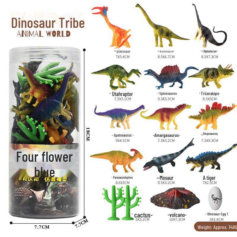 Set de modele de dinozauri Jurassic cu gel moale - Jucării din lumea oceanică cu animale sălbatice pentru copii