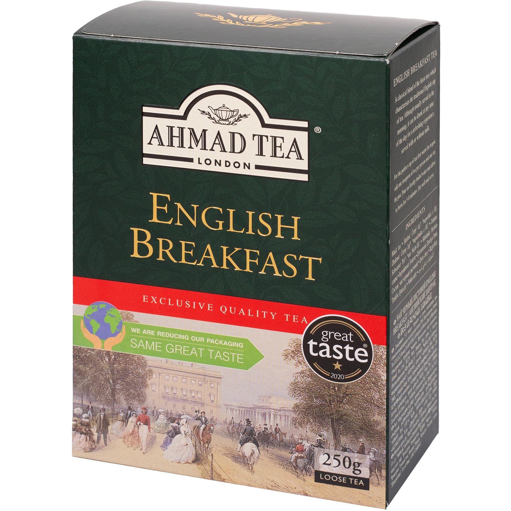 

AHMAD TEA English Breakfast Leaf Tea Paper Box Black Tea 250g Use Large Capacity Commercial (Tea Leaves) [Daily Use]