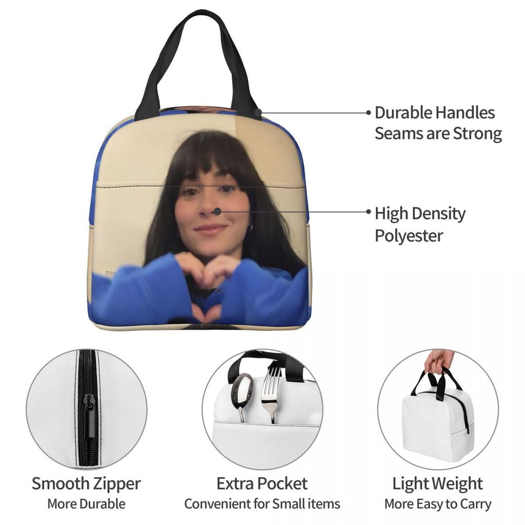 Singer Aitanaed Cuarto Azul Accessories Insulated Lunch Bag For School Office Food Storage Bag Reusable Cooler Thermal Lunch Box