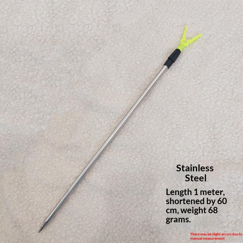 Telescopic Stainless Steel/Aluminum Alloy Fishing Rod Holder Adjustable Length Stable Ground Spike Perfect For Shore Beach
