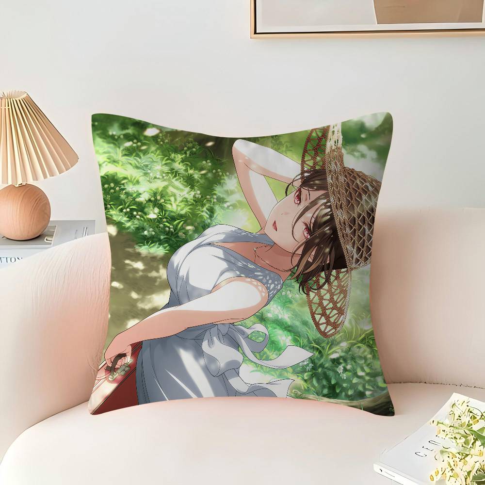 Rui Yashio Office Cushion Pillowcase Car Cushion Cover45X45CM Lumbar Pillowcase Sofa Pillowcover