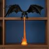Dragon Bookshelf Decor Fire-breathing Figurine, Durable PLA Flying Book Stopper, 3D Printed Statue Print Fantasy Ornament for Home Office Library Cool