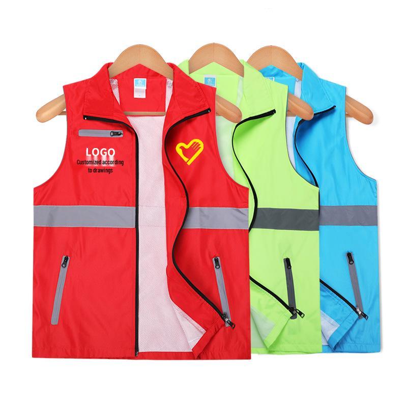 Reflective Custom Logo Volunteer Vest for Promotion Activities
