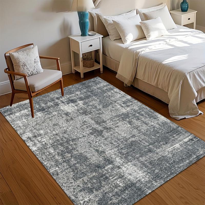 

Modern Abstract Grey Area Rug Multiple Sizes Soft Bedroom Carpet Non-Slip Living Room Carpets Entry Door Mat Washroom Floor Mat 40x60CM