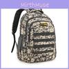 Unisex Camo Backpack Breathable 16in Laptop Compartment For Students Daily Bag