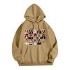 Unisex Lightweight Long Sleeve Hooded Pullover Sweatshirt with Print for Everyday Casual Wear