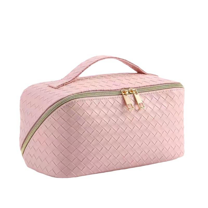 

Трансграничная тканая дорожная сумка для макияжа и туалетных принадлежностей розовый