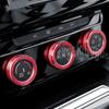 For Volkswagen Golf 7 MK7 2014- T-Roc Aluminum Alloy Air Conditioning Knob Cover Control Switch Decoration Ring Car