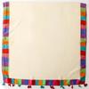 Rainbow-Border Summer Shawl Tasseled Beach Wrap Neck Wrap Sunscreen Sarong  Fashionistas