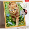 Cat Pearl Painting Handmade DIY 5D Creative Ornaments Living Room Home Decoration Painting