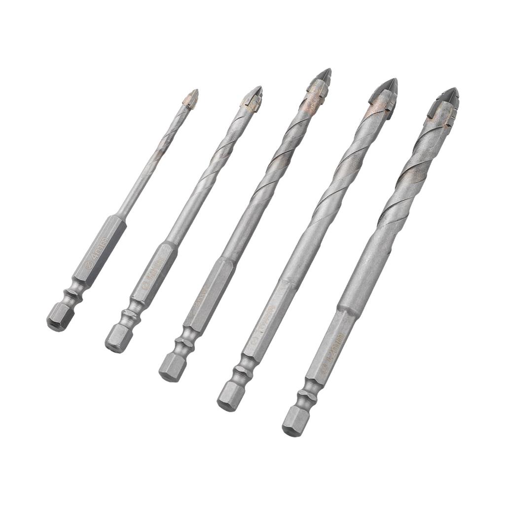 Industrial Grade Drill Bits Industrial Drill Bits Masonry Drill Set 4 Flute Design Precision Drilling Wear Resistant