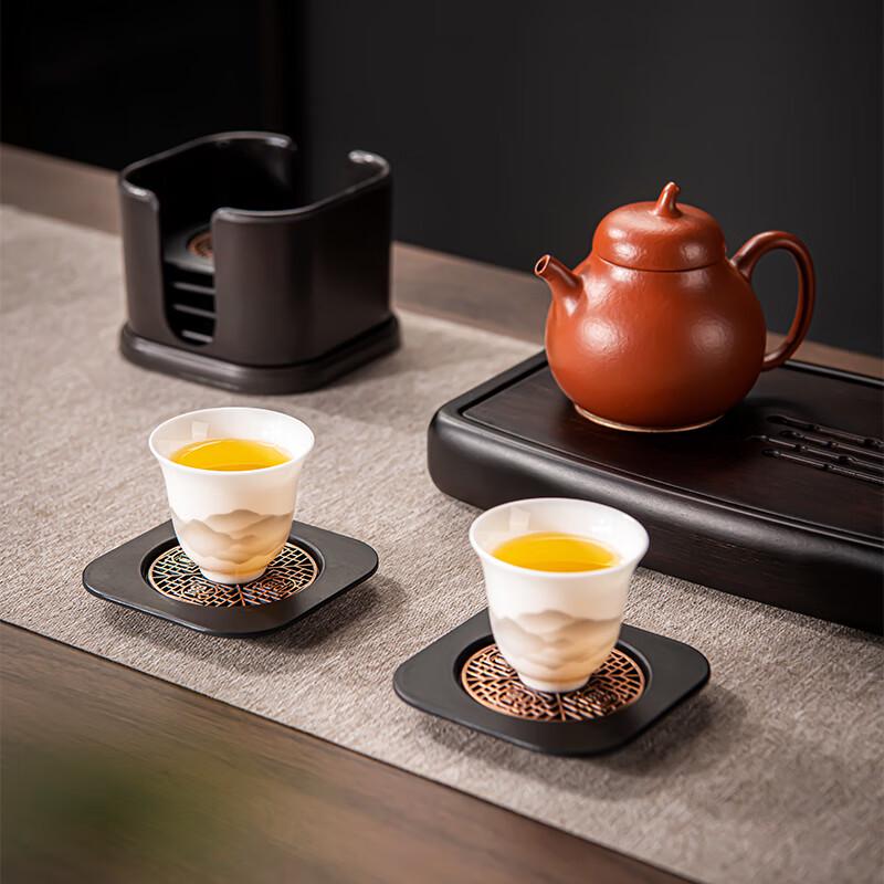Puqi Bakelite Tea Coaster Set