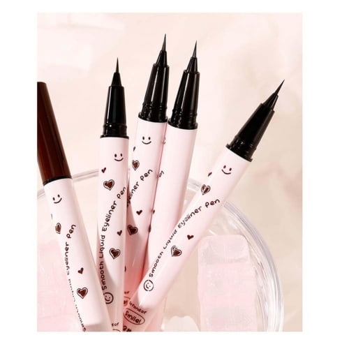 xixi Eyeliner Pair Blossom Rain Fine Smooth Eyeliner Waterproof and sweatproof Ultra-fine and long-lasting, easy to color and smudge-resistant Korean
