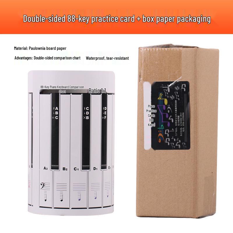 

88-Key Portable Hand-Roll Piano with Finger Position Chart